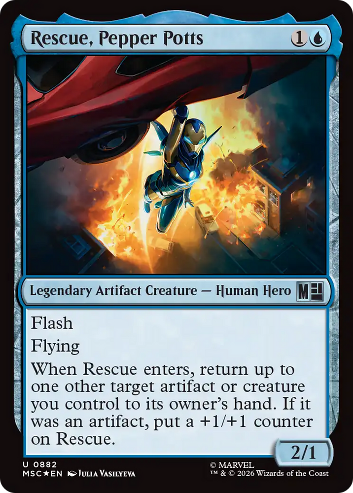 Rescue, Pepper Potts (Surge Foil) [Marvel Super Heroes Commander]