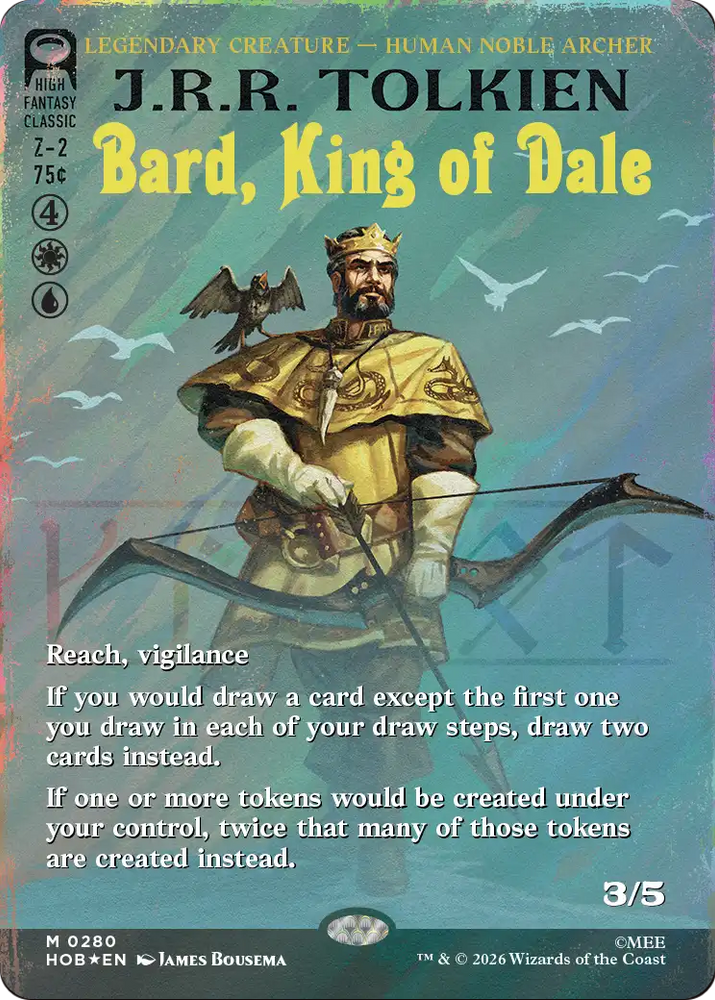 Bard, King of Dale (Borderless) (Surge Foil) [The Hobbit]