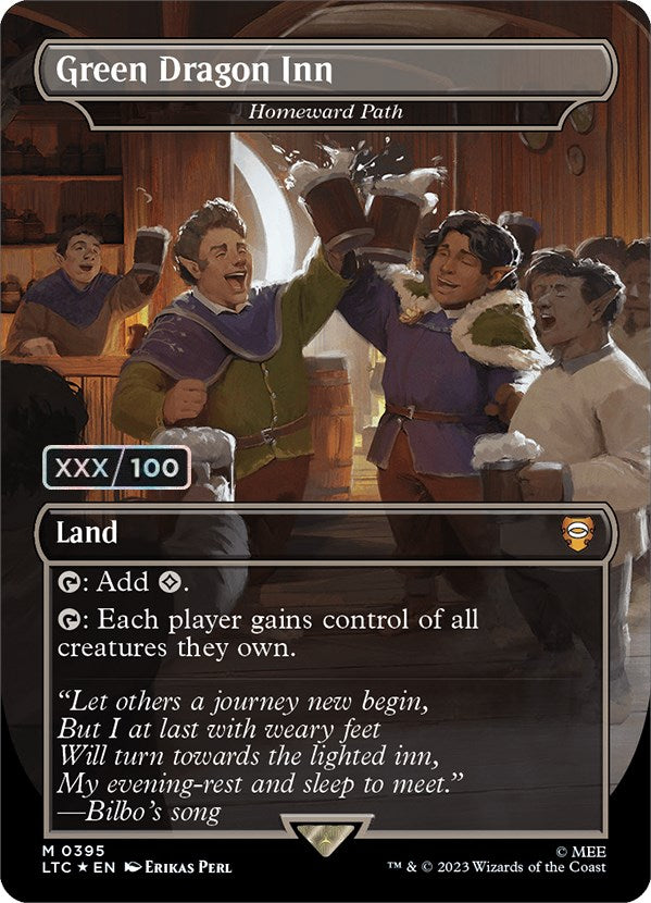 Green Dragon Inn - Homeward Path (Borderless) (Serialized) [The Lord of the Rings: Tales of Middle-Earth Commander]