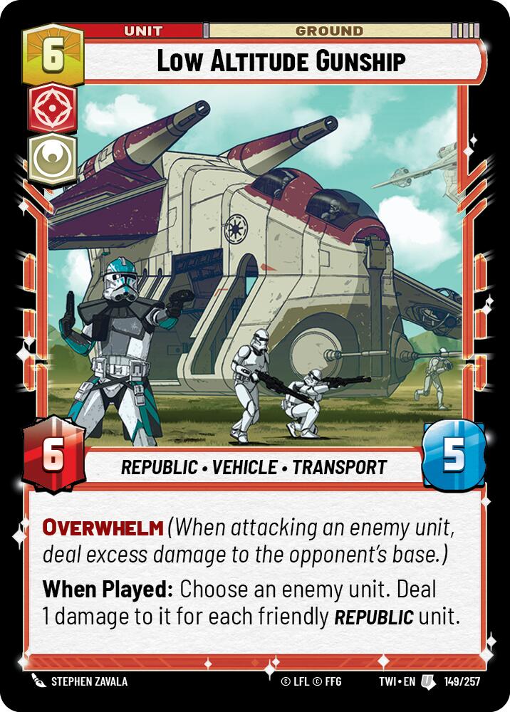 Low Altitude Gunship (149/257) (149/257) [Twilight of the Republic]