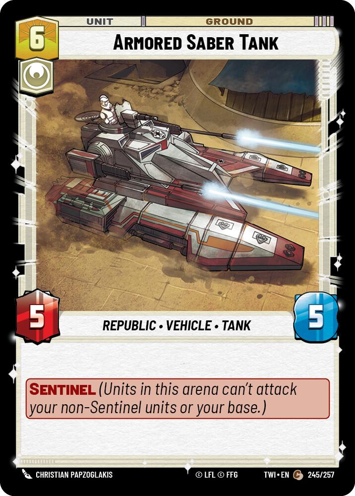 Armored Saber Tank (245/257) (245/257) [Twilight of the Republic]