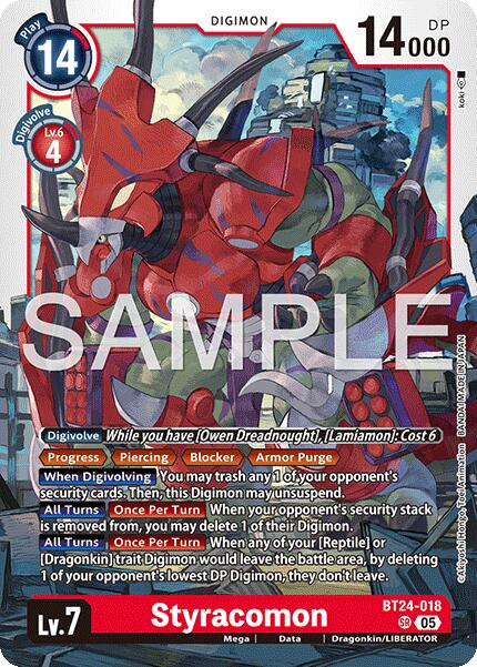 Styracomon [BT24-018] [Time Stranger]