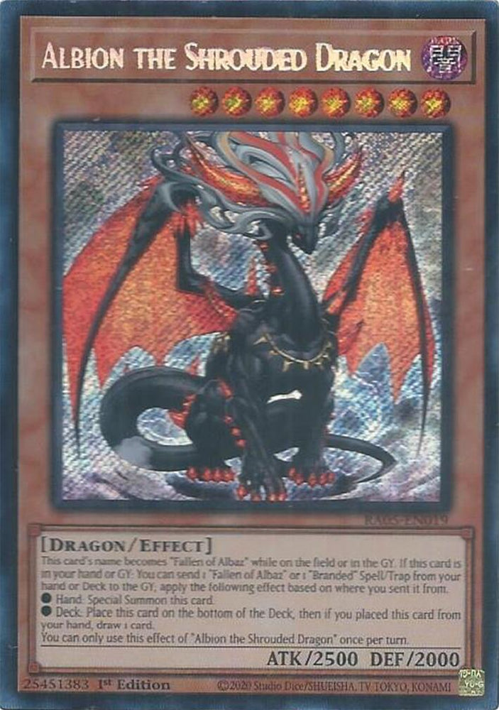 Albion the Shrouded Dragon (Secret Rare) [RA05-EN019] Secret Rare
