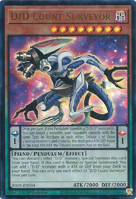 D/D Count Surveyor (Ultra Rare) [RA05-EN034] Ultra Rare