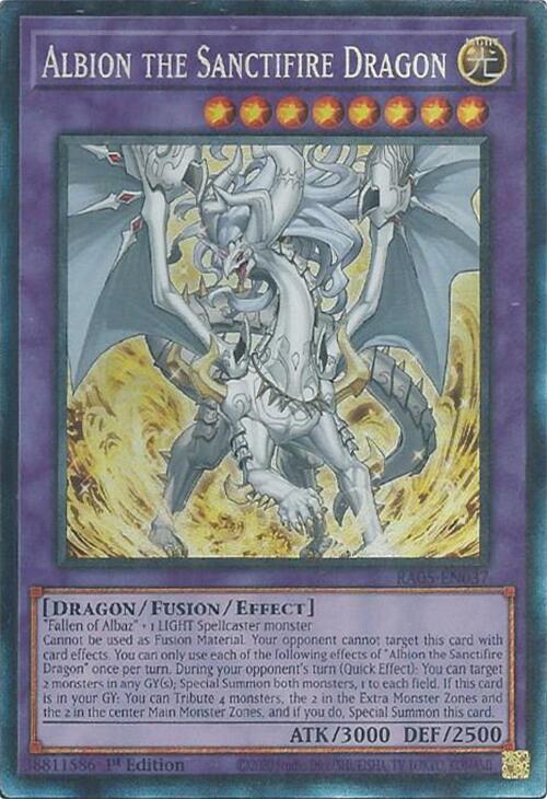 Albion the Sanctifire Dragon (Collector's Rare) [RA05-EN037] Collector's Rare