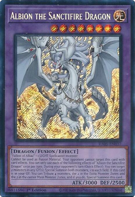 Albion the Sanctifire Dragon (Secret Rare) [RA05-EN037] Secret Rare