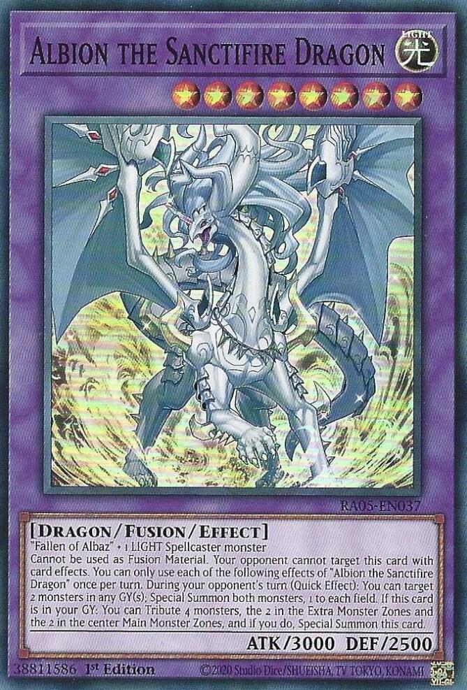 Albion the Sanctifire Dragon [RA05-EN037] Super Rare