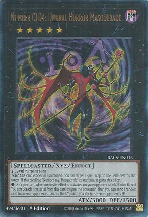 Number C104: Umbral Horror Masquerade (Ultimate Rare) [RA05-EN046] Ultimate Rare