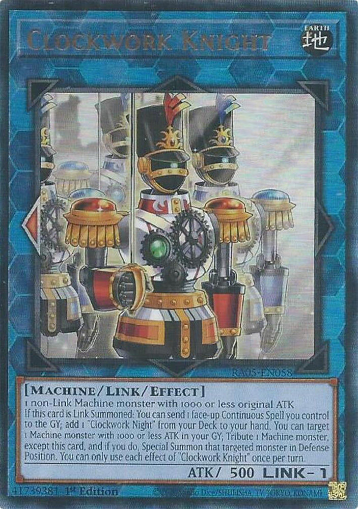 Clockwork Knight (Ultimate Rare) [RA05-EN058] Ultimate Rare