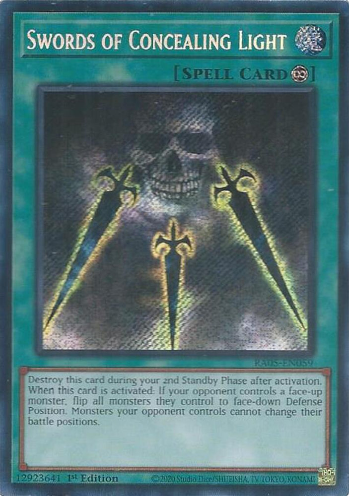Swords of Concealing Light (Secret Rare) [RA05-EN059] Secret Rare
