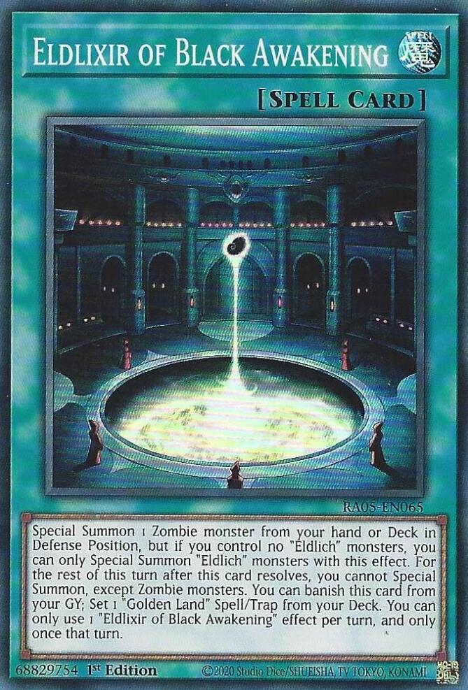 Eldlixir of Black Awakening [RA05-EN065] Super Rare