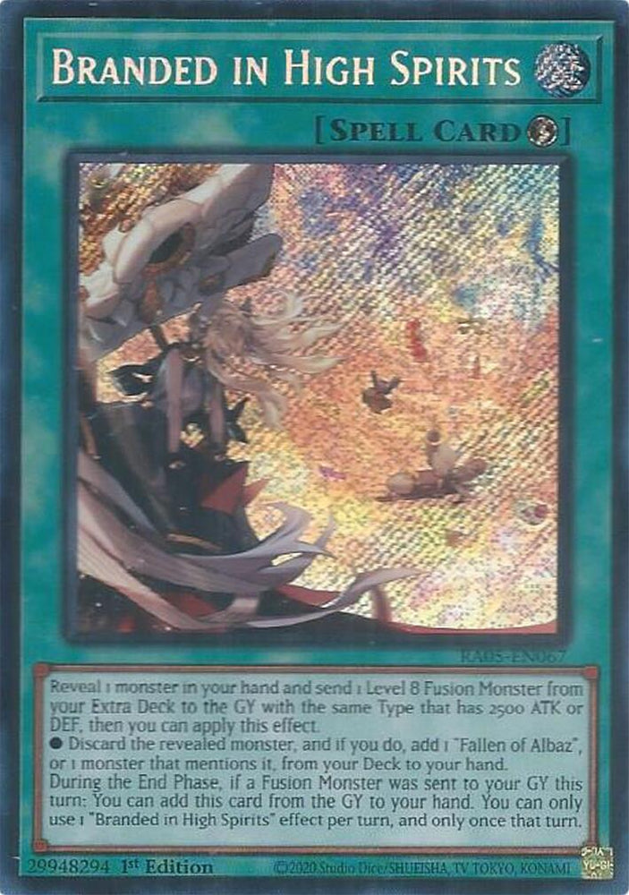 Branded in High Spirits (Secret Rare) [RA05-EN067] Secret Rare