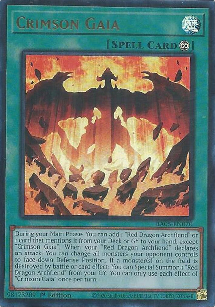 Crimson Gaia (Ultra Rare) [RA05-EN070] Ultra Rare