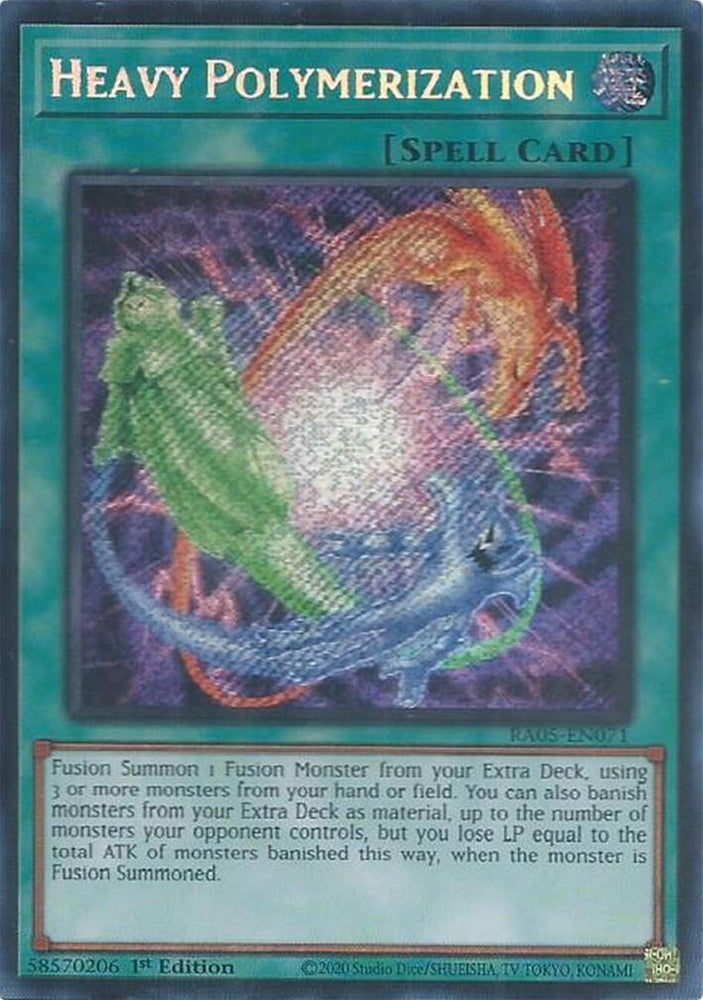 Heavy Polymerization (Secret Rare) [RA05-EN071] Secret Rare