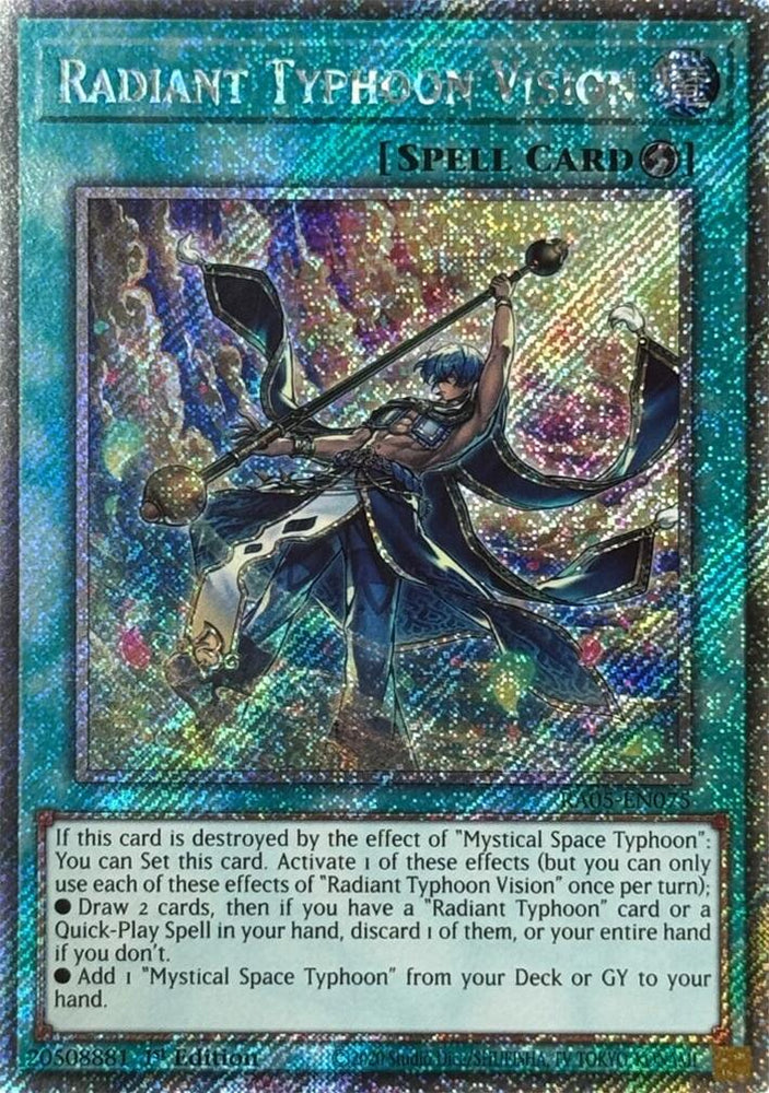 Radiant Typhoon Vision (Platinum Secret Rare) [RA05-EN075] Platinum Secret Rare