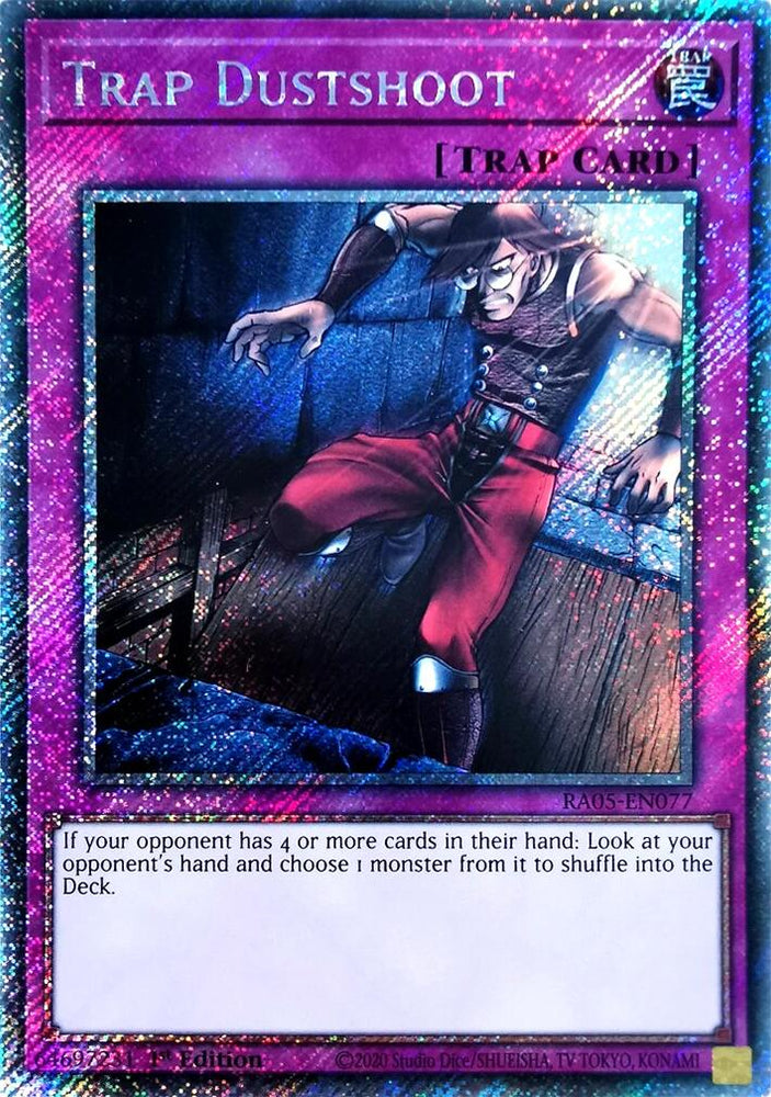 Trap Dustshoot (Platinum Secret Rare) [RA05-EN077] Platinum Secret Rare