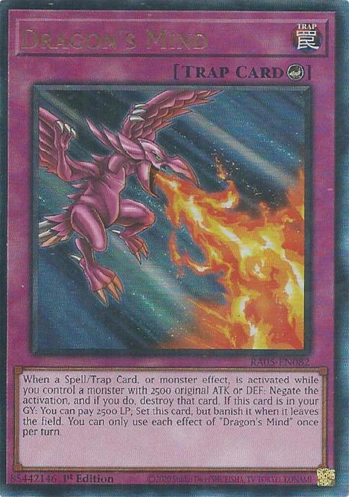Dragon's Mind (Ultimate Rare) [RA05-EN082] Ultimate Rare