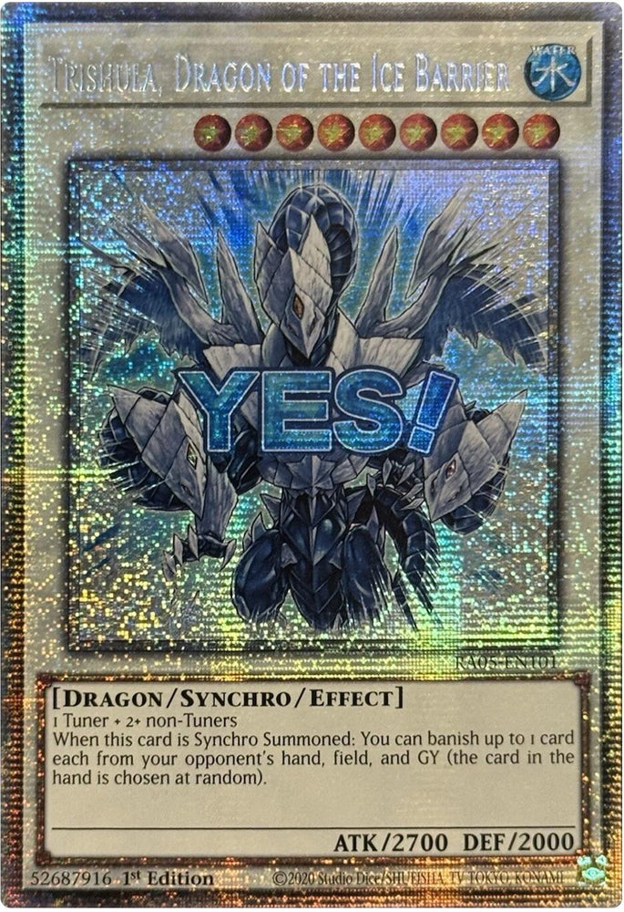 Trishula, Dragon of the Ice Barrier (Starlight Rare) [RA05-EN101] Starlight Rare