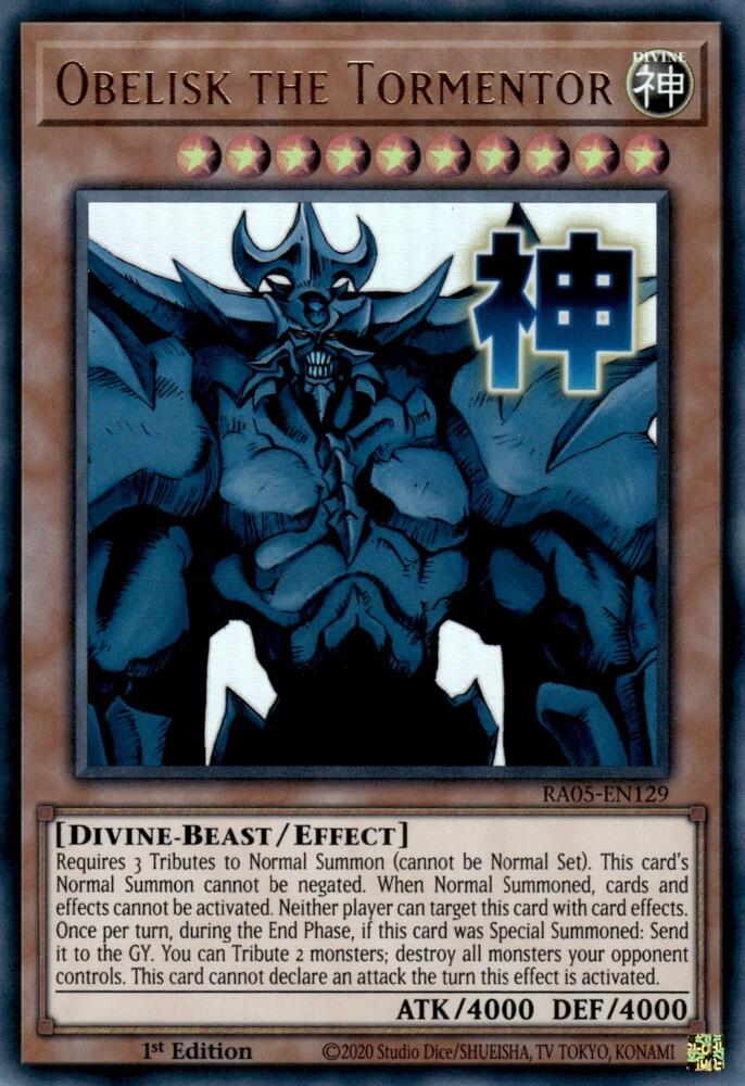 Obelisk the Tormentor [RA05-EN129] Ultra Rare