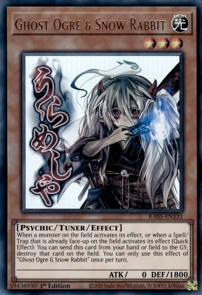 Ghost Ogre & Snow Rabbit [RA05-EN131] Ultra Rare