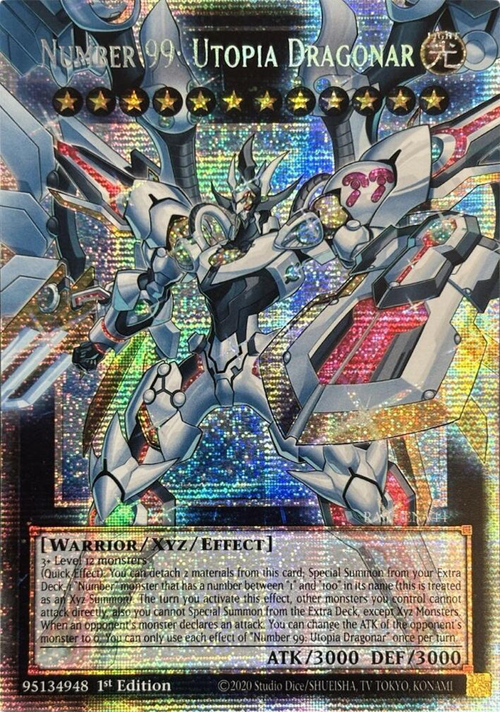 Number 99: Utopia Dragonar (Starlight Rare) [RA05-EN144] Starlight Rare