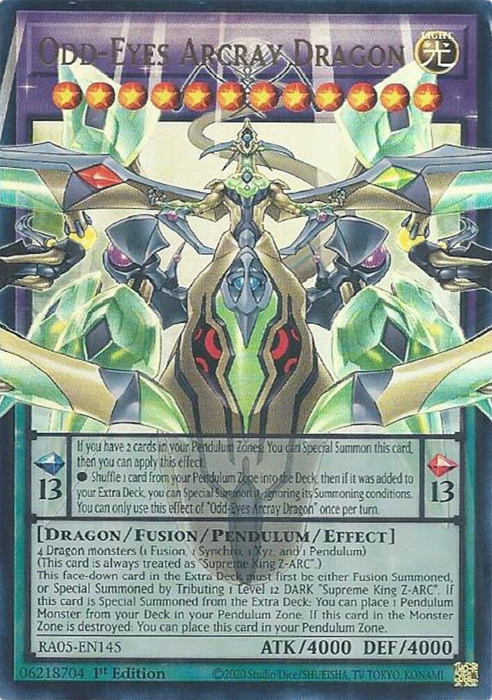 Odd-Eyes Arcray Dragon [RA05-EN145] Ultra Rare