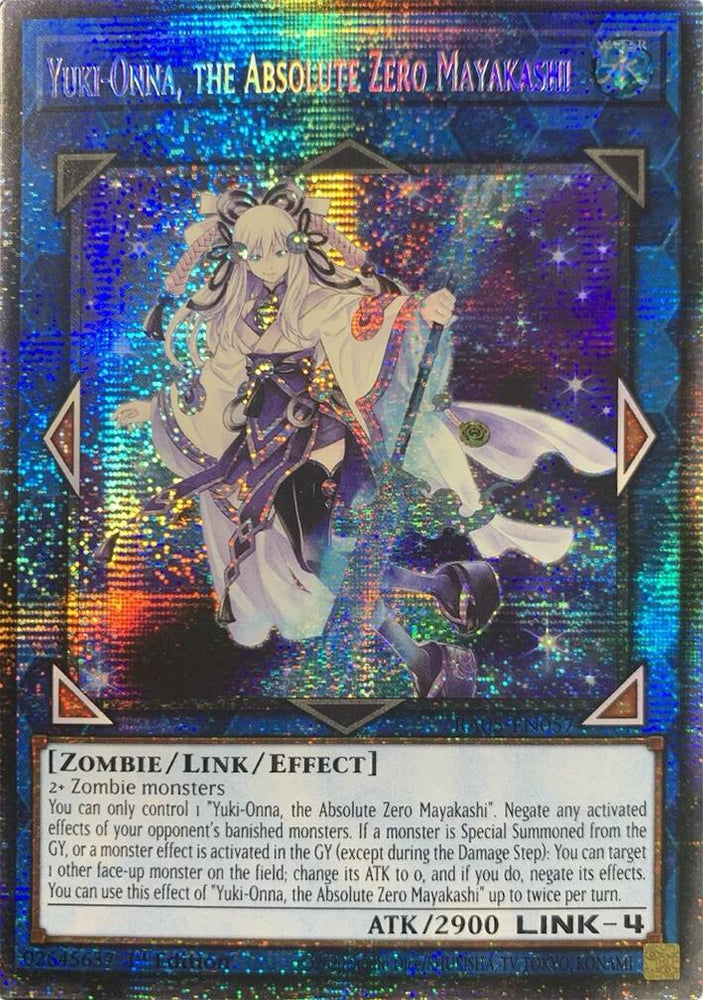 Yuki-Onna, the Absolute Zero Mayakashi (Starlight Rare) [RA05-EN057] Starlight Rare