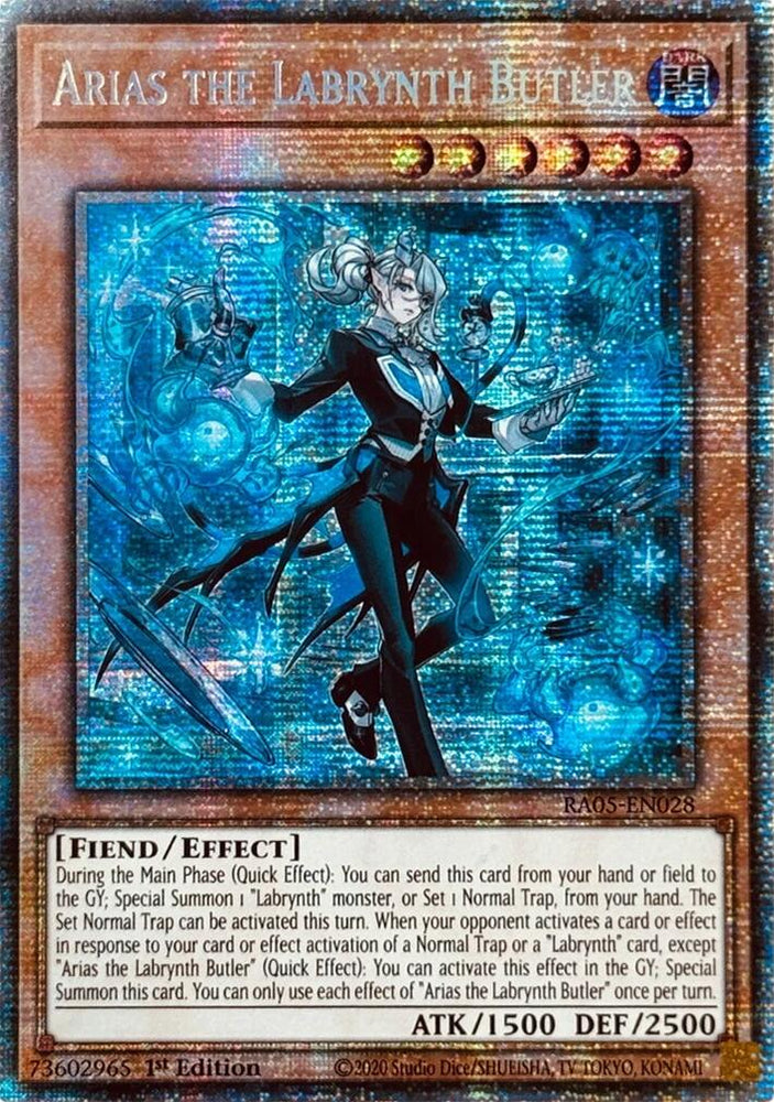 Arias the Labrynth Butler (Starlight Rare) [RA05-EN028] Starlight Rare