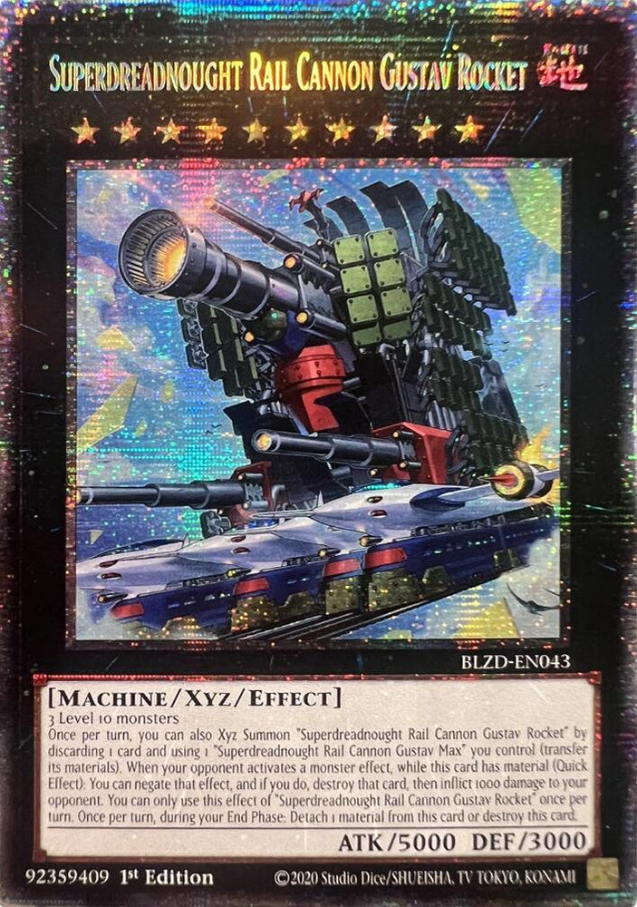 Superdreadnought Rail Cannon Gustav Rocket (Starlight Rare) [BLZD-EN043] Starlight Rare