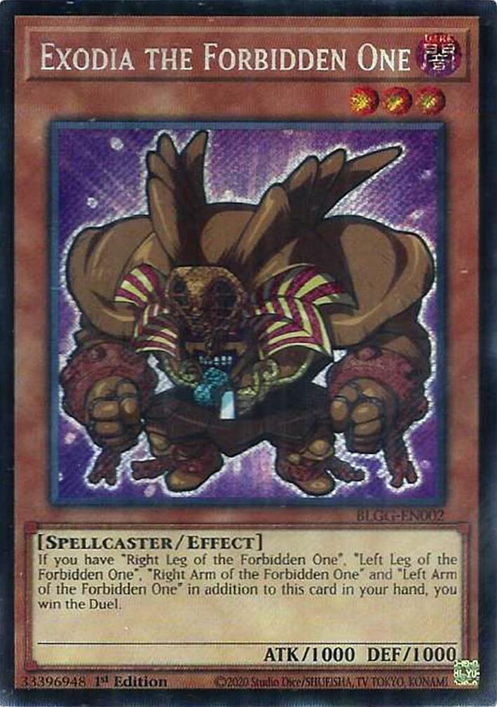 Exodia the Forbidden One [BLGG-EN002] Secret Rare