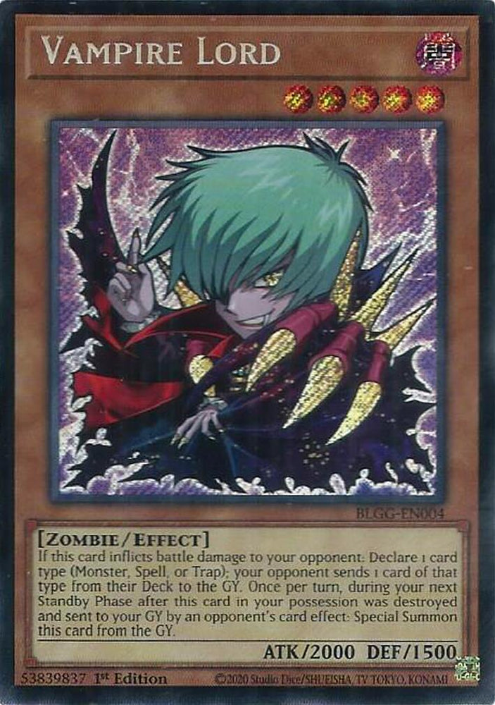 Vampire Lord [BLGG-EN004] Secret Rare