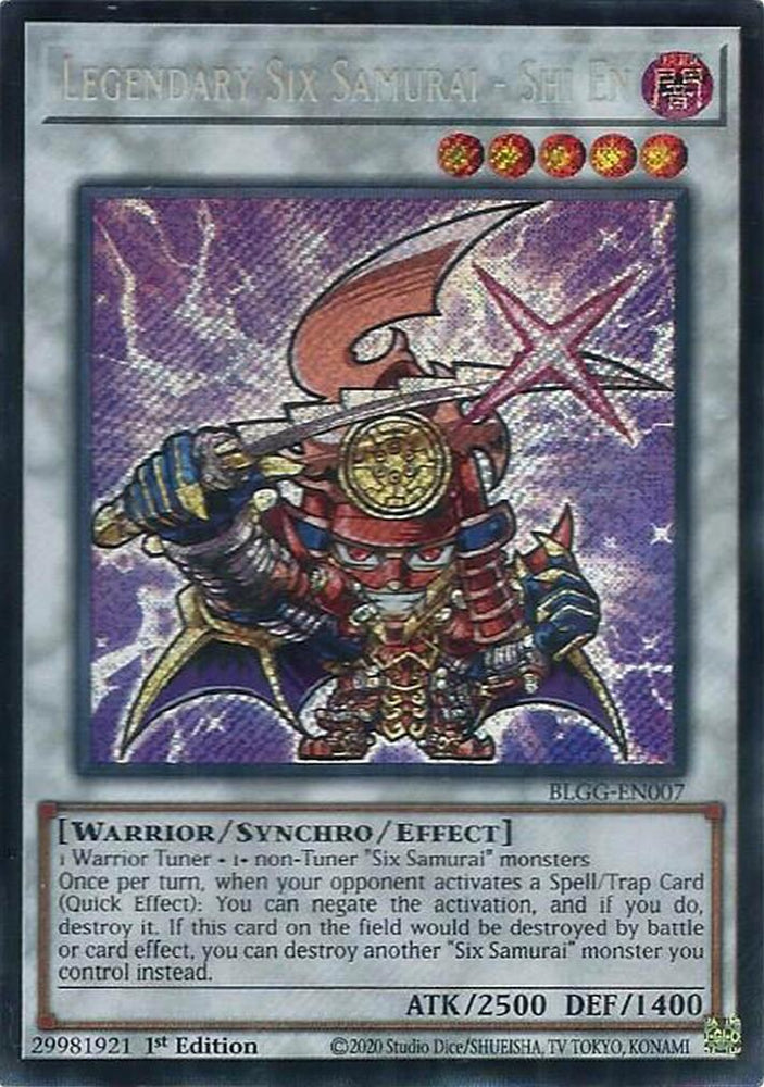 Legendary Six Samurai - Shi En [BLGG-EN007] Secret Rare