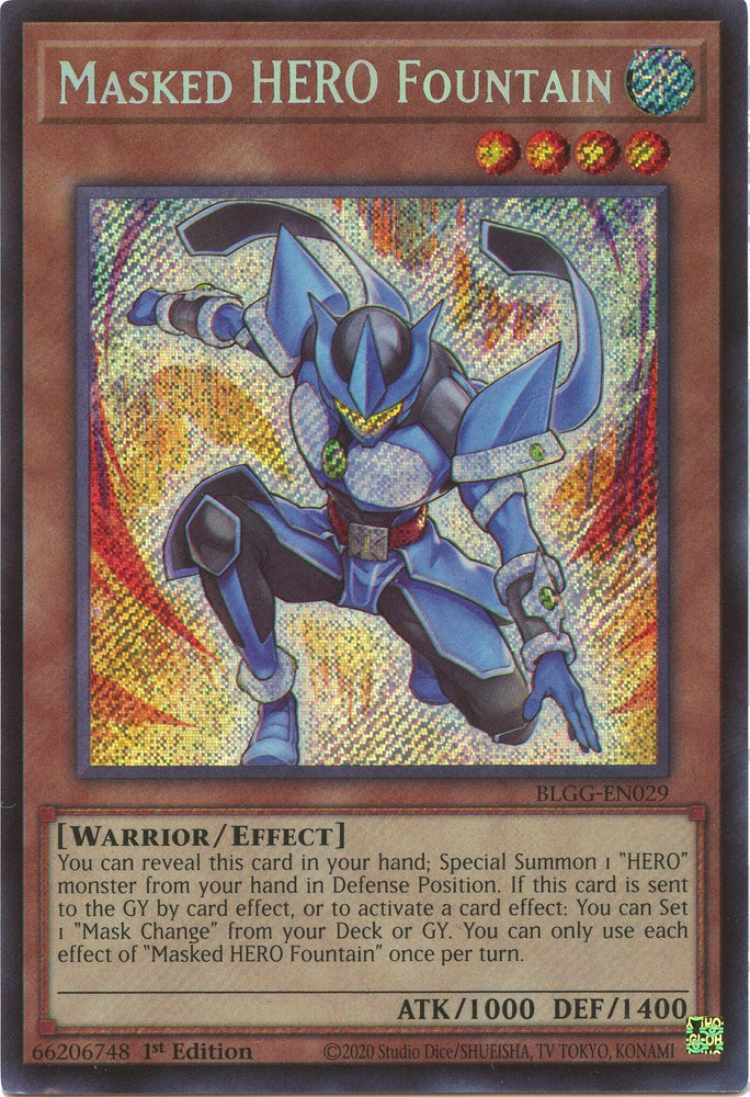 Masked HERO Fountain [BLGG-EN029] Secret Rare
