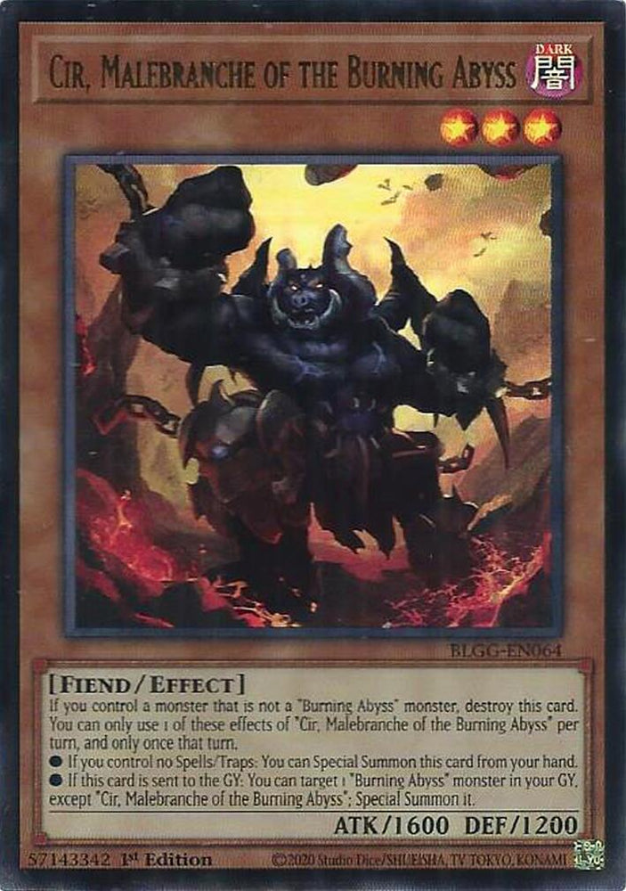 Cir, Malebranche of the Burning Abyss [BLGG-EN064] Ultra Rare