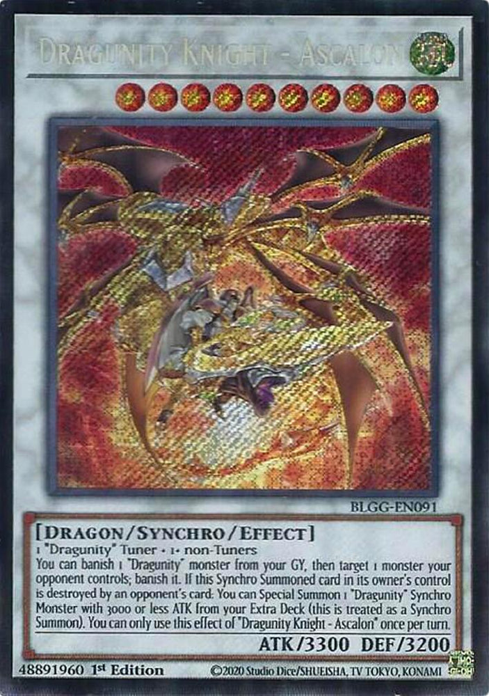 Dragunity Knight - Ascalon [BLGG-EN091] Secret Rare