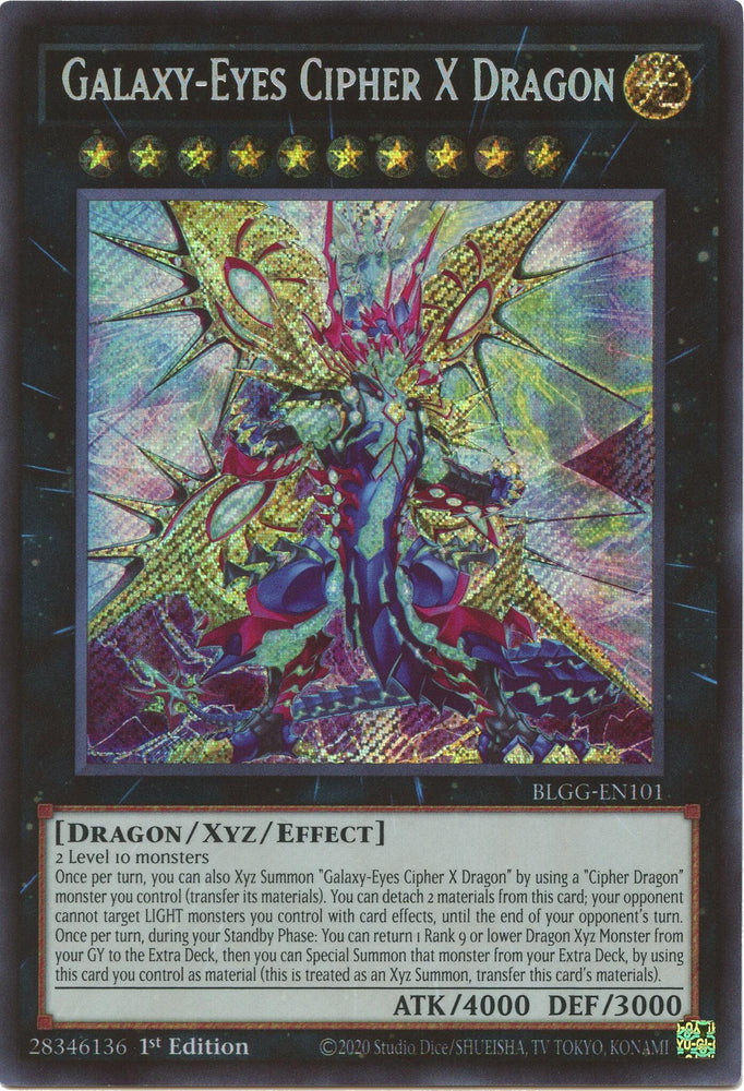 Galaxy-Eyes Cipher X Dragon [BLGG-EN101] Secret Rare