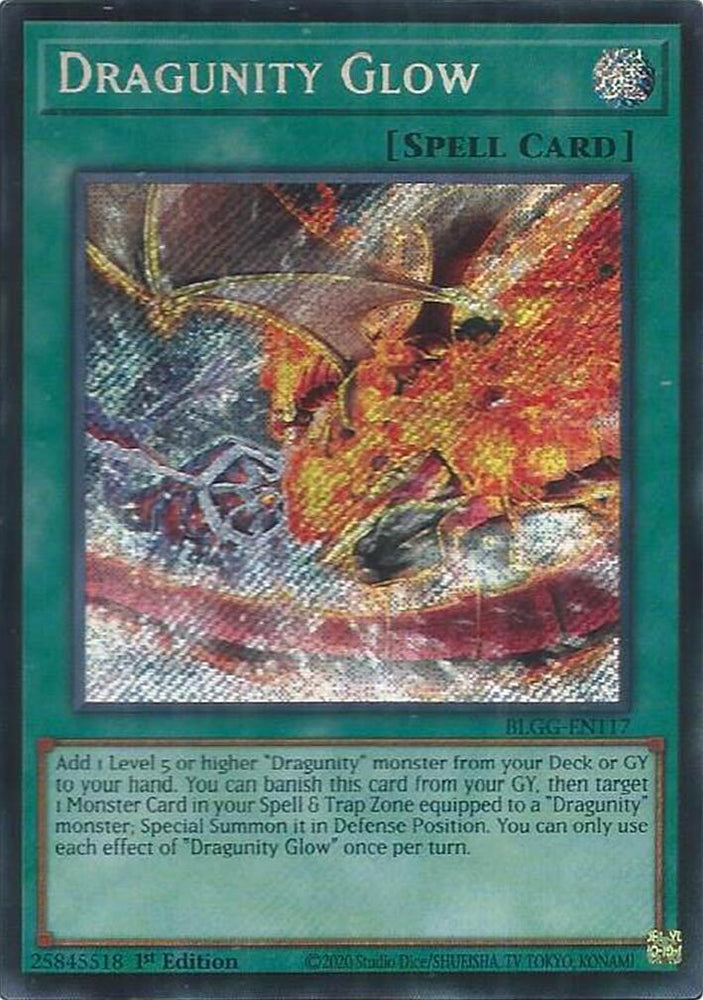 Dragunity Glow [BLGG-EN117] Secret Rare
