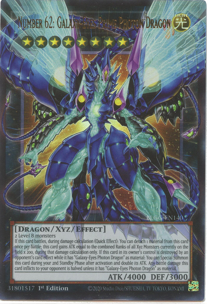 Number 62: Galaxy-Eyes Prime Photon Dragon [BLGG-EN140] Ultra Rare