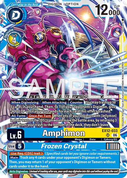 Amphimon // Frozen Crystal [EX12-033] (Altermate Art) [Digital World Shambala]
