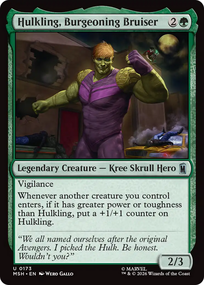 Hulkling, Burgeoning Bruiser [Marvel Super Heroes]