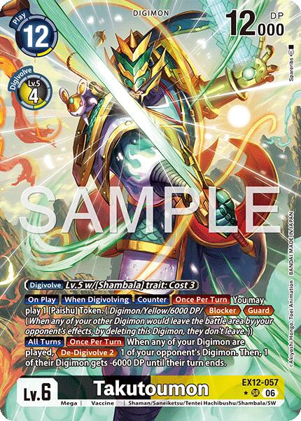 Takutoumon [EX12-057] (Alternate Art) [Digital World Shambala]