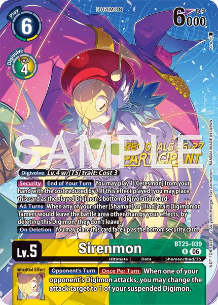 Sirenmon [BT25-039] (Regionals 26-27 Season 2 Participant) [Dual Revolution]