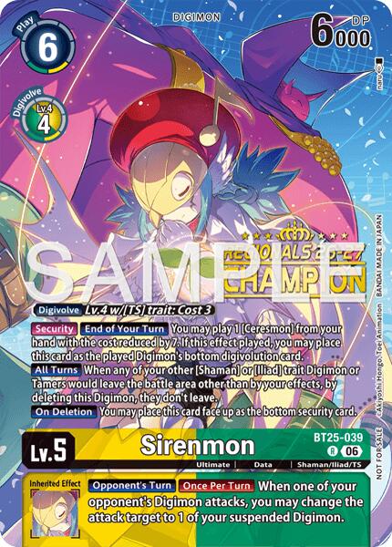 Sirenmon [BT25-039] (Regionals 26-27 Season 2 Champion) [Dual Revolution]