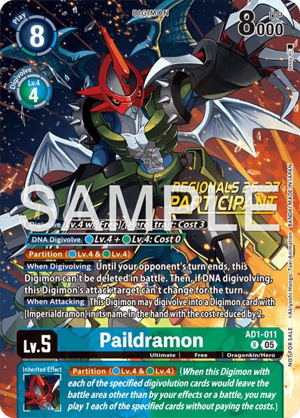 Paildramon [AD1-011] - AD1-011 (Regionals 26-27 Season 2 Participant) [Advanced Booster Digimon Generation]