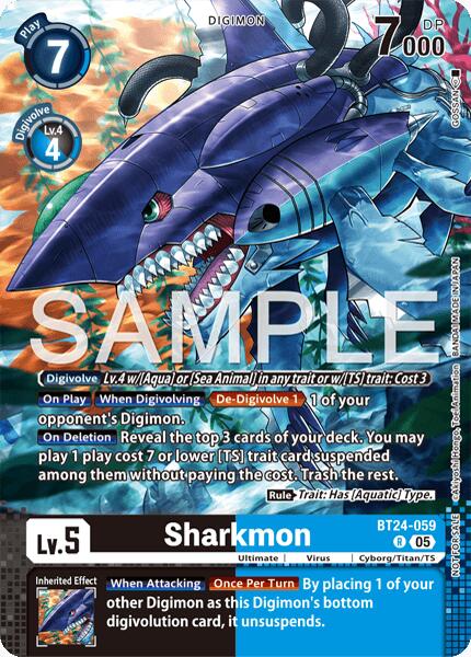 Sharkmon [BT24-059] (Event Pack 10) [Time Stranger]