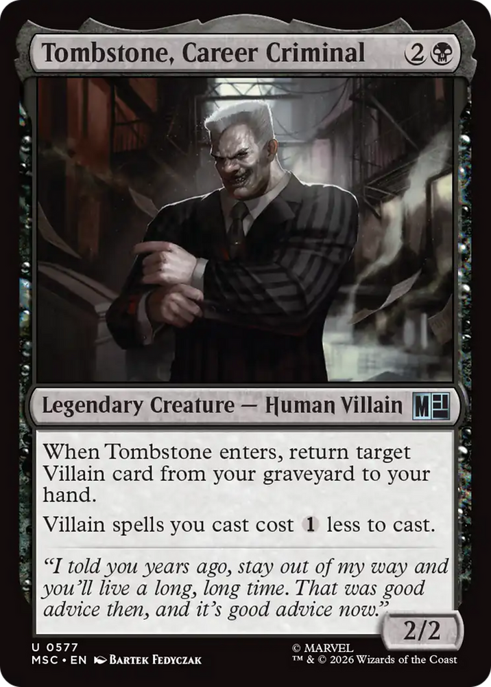 Tombstone, Career Criminal [Marvel Super Heroes Commander]