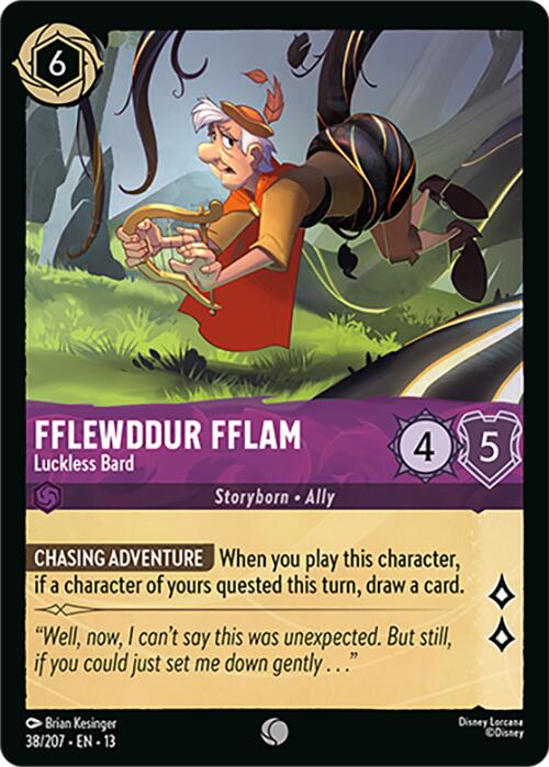 Fflewddur Fflam - Luckless Bard (38/207) [Attack of the Vine!]