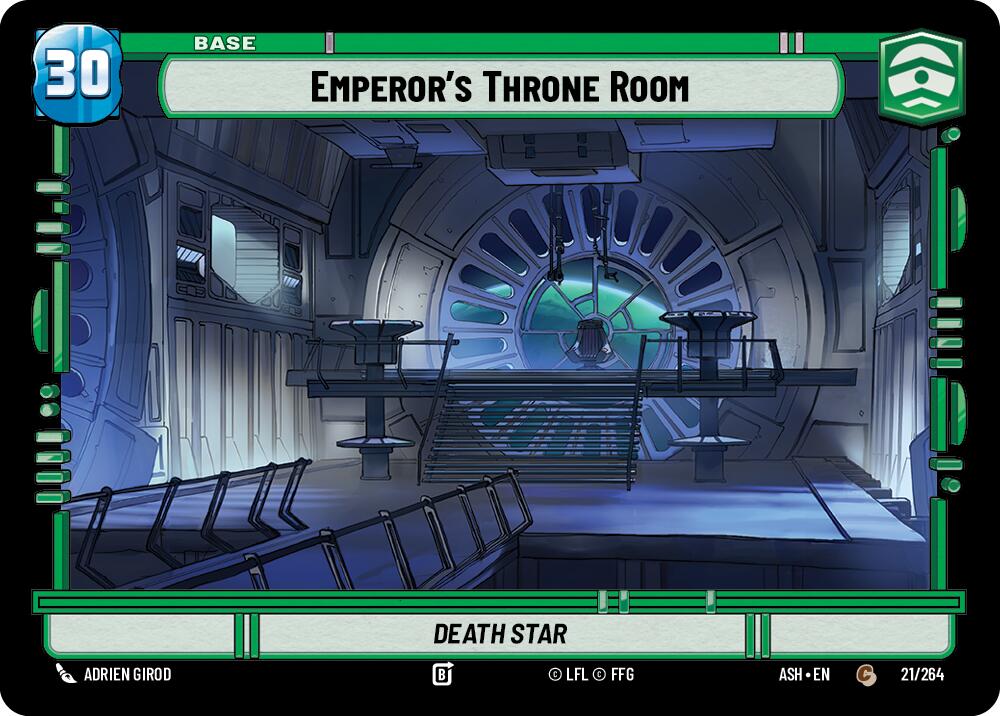 Emperor's Throne Room // Shield (21/264 // T03) (21/264 // T03) [Ashes of the Empire]