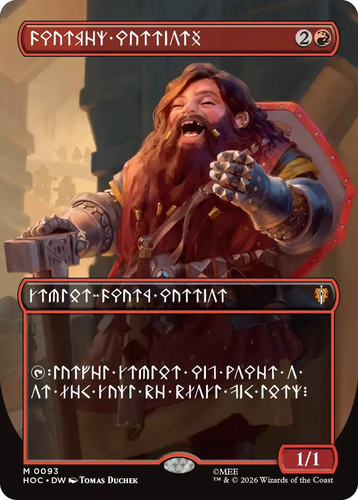Dwarven Warriors (Borderless) (Dwarvish) [The Hobbit: Eternal-Legal]