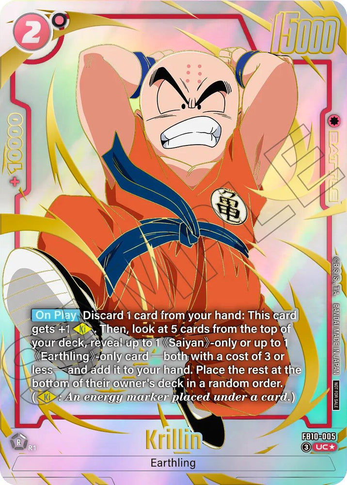 Krillin (FB10-005) (Limited Pack 26-27 WAVE2) [Fusion World Tournament Cards]